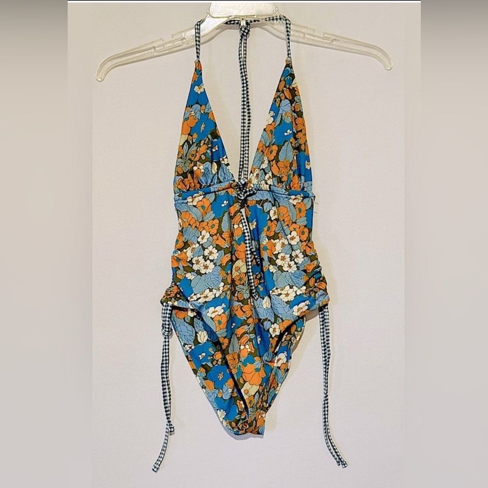 One Piece Swimsuit Women’s Size M - Groovy Floral